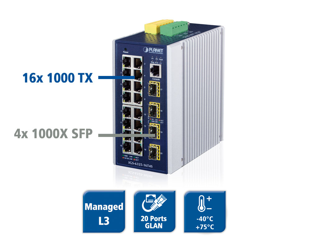 IGS 6325 16T4S 20 Port Ethernet Switch