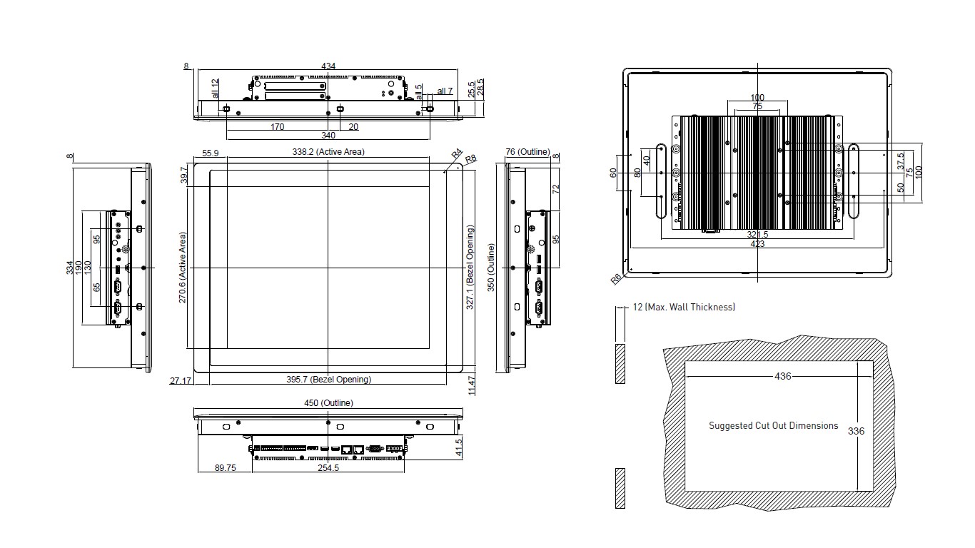 Dim SPT 2100 17 Panel PC