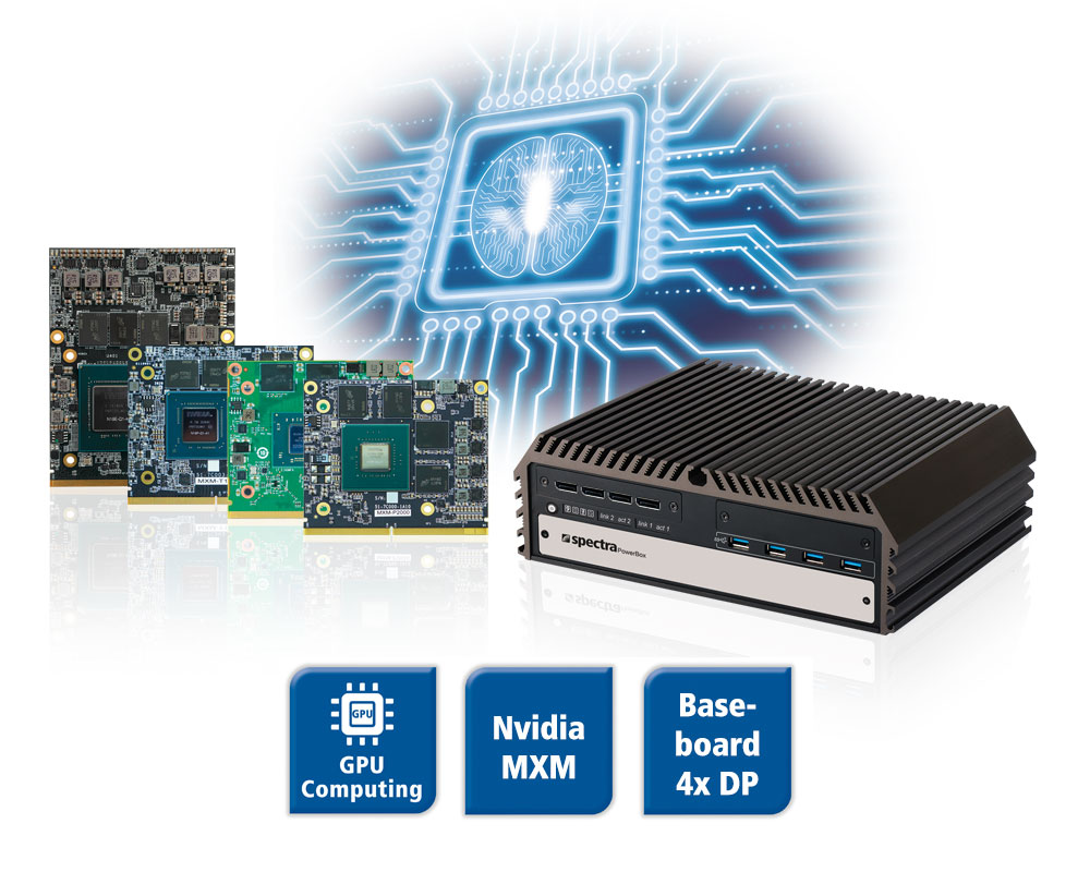 Spectra PowerBox 500 4xMXM GPU Computing