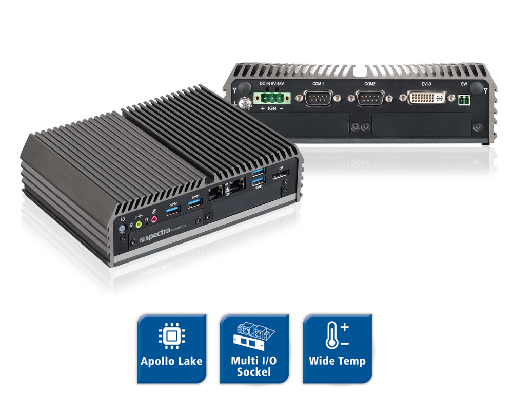 Spectra PowerBox 210 Erweiterbare Mini PC Apollo Lake