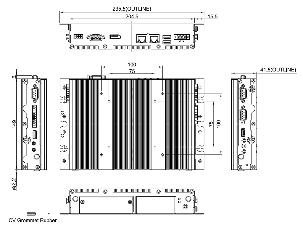 Dim SPT 120 Box PC