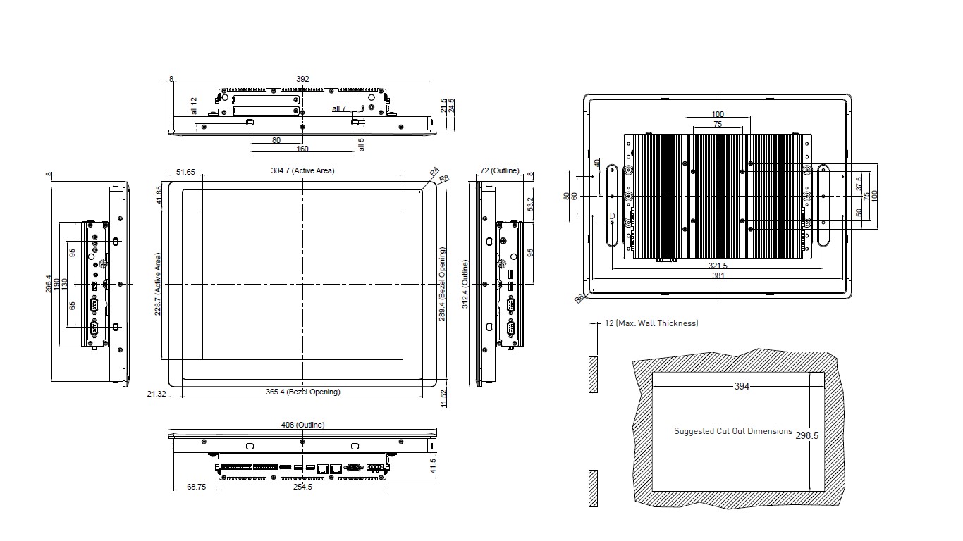 Dim SPT 2100 15 Panel PC