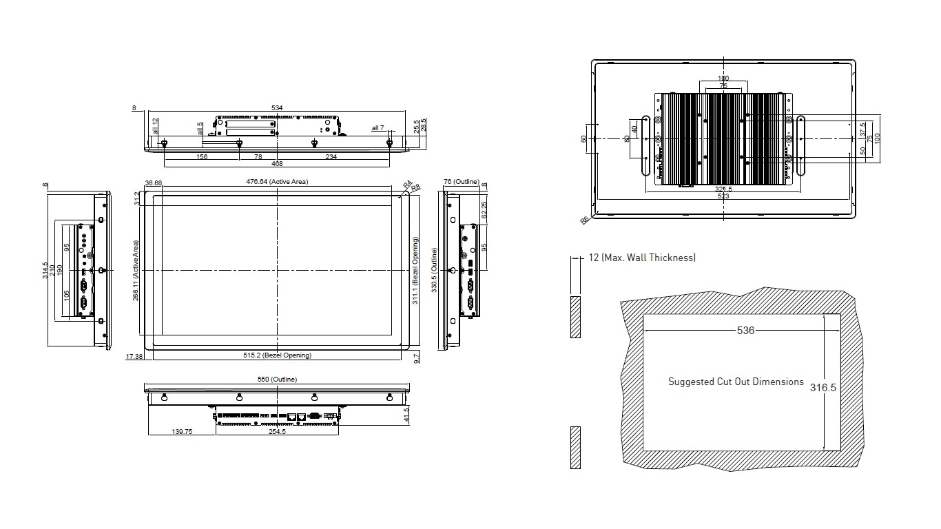 Dim SPT 2100 W21 Panel PC